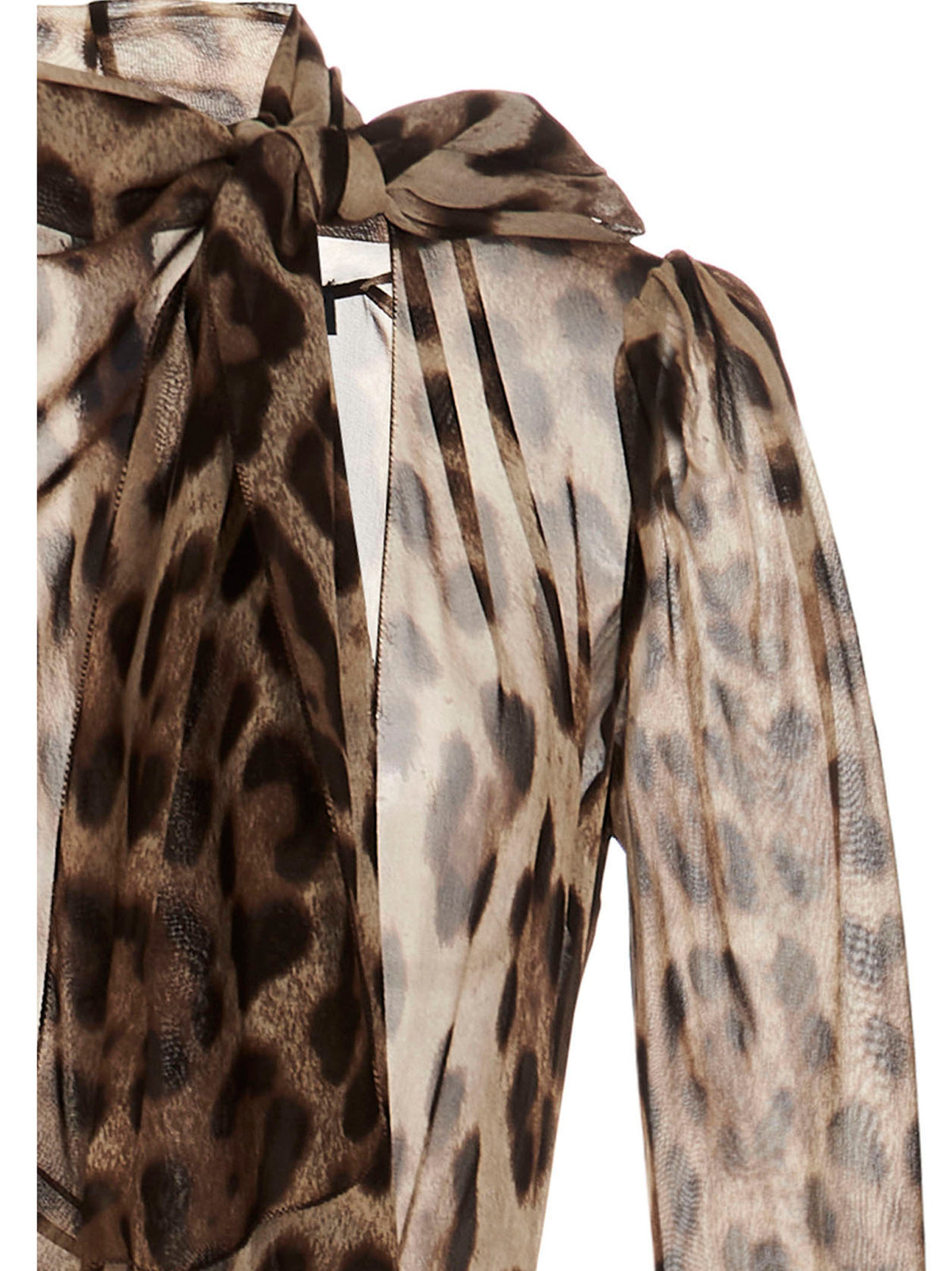 Dolce &amp; Gabbana Silk Blend Dress Brown