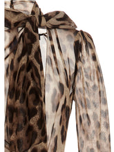 Dolce & Gabbana Silk Blend Dress Brown