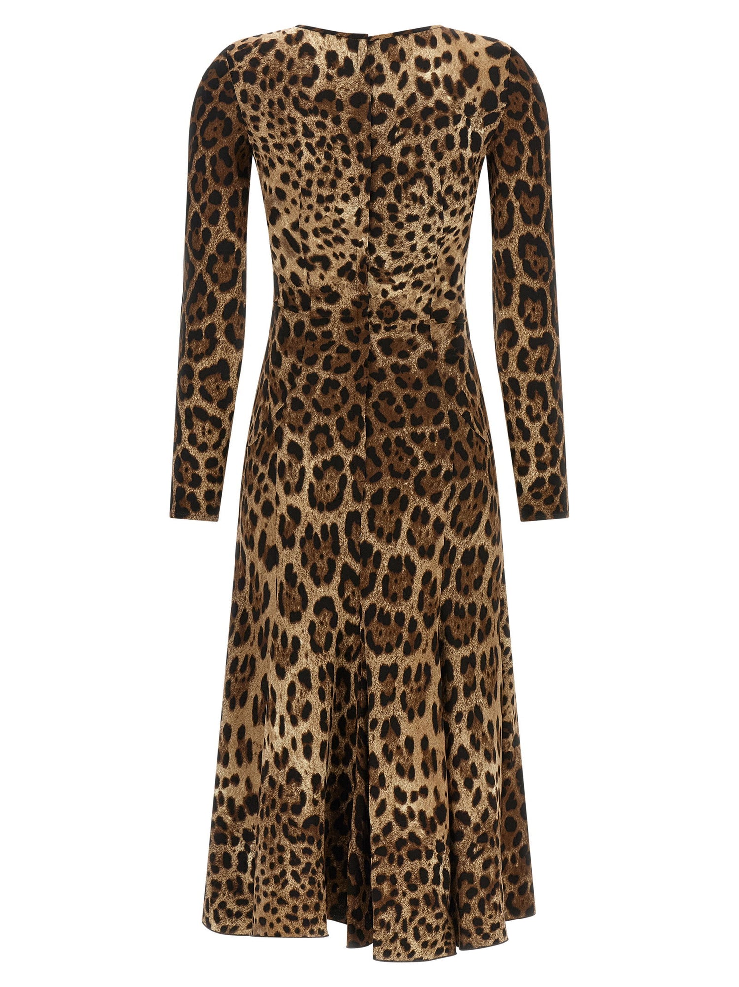 Dolce &amp; Gabbana Animal Print Dress Brown