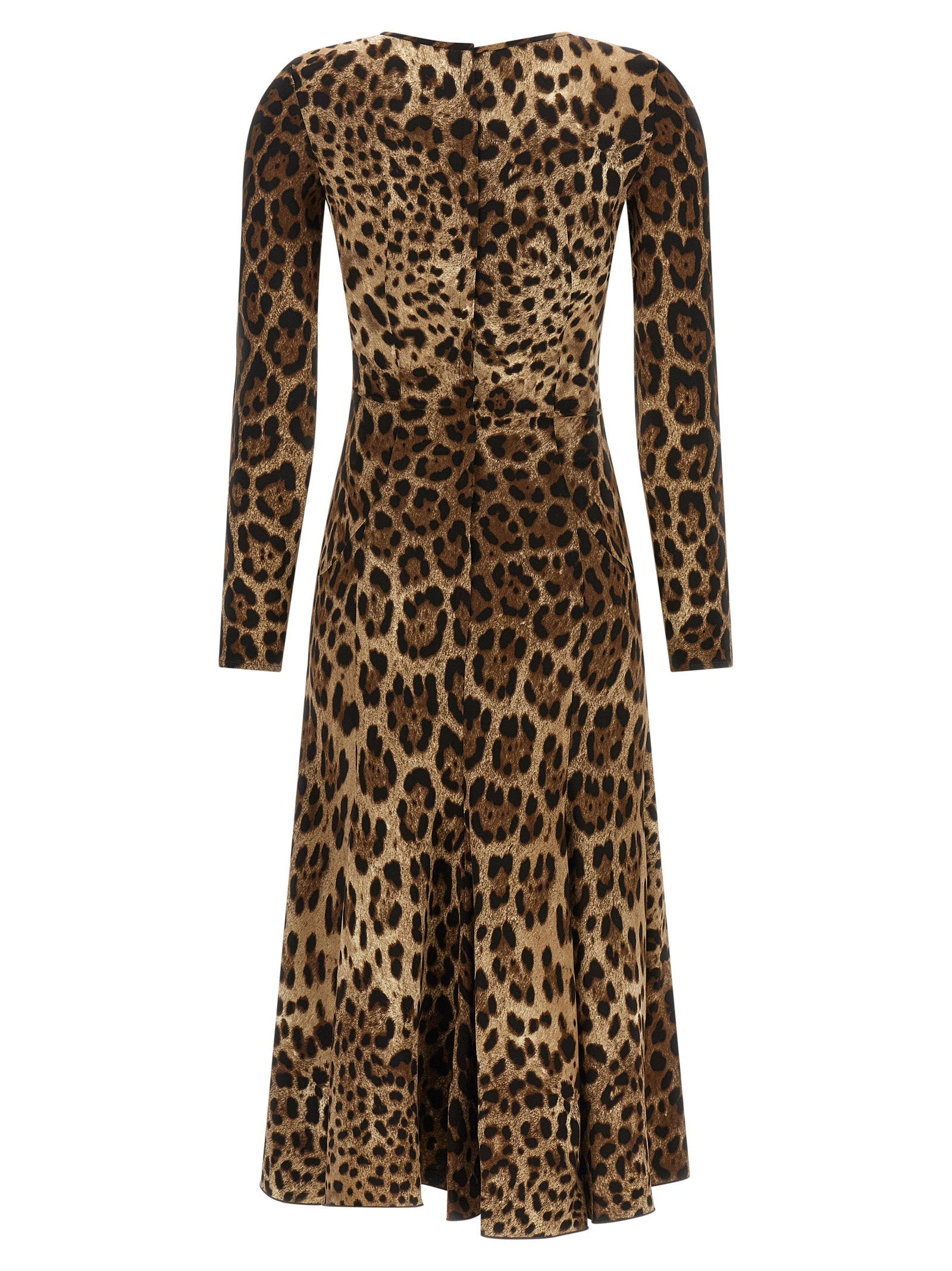 Dolce &amp; Gabbana Animal Print Dress Brown