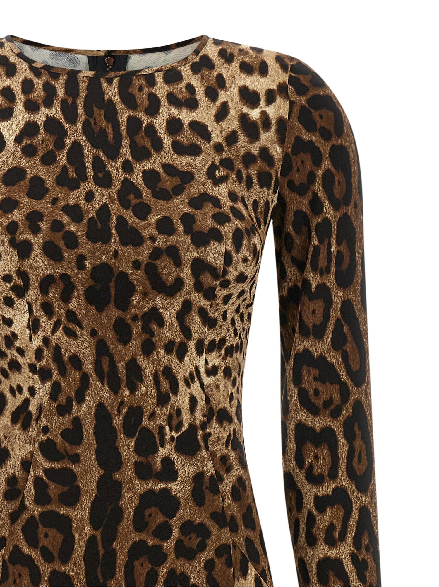 Dolce &amp; Gabbana Animal Print Dress Brown