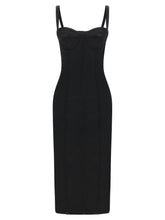 Dolce & Gabbana Black Sicily Bra Corset Dress Black