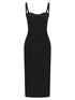 Dolce & Gabbana Black Sicily Bra Corset Dress Black