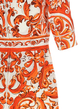 Dolce & Gabbana Maiolica Dress Orange