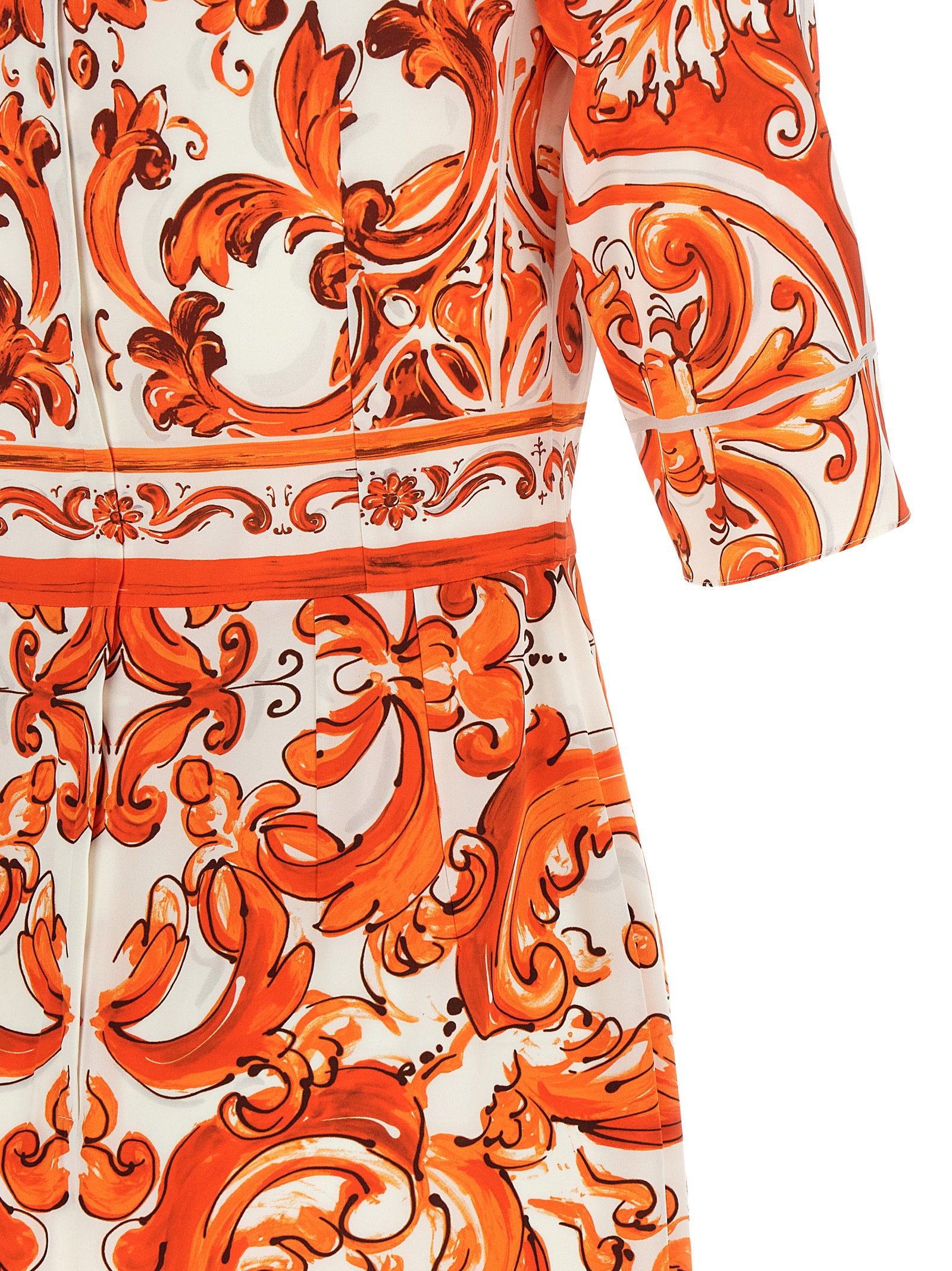 Dolce &amp; Gabbana Maiolica Dress Orange