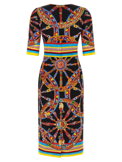 Dolce &amp; Gabbana Carretto Dress Multicolor