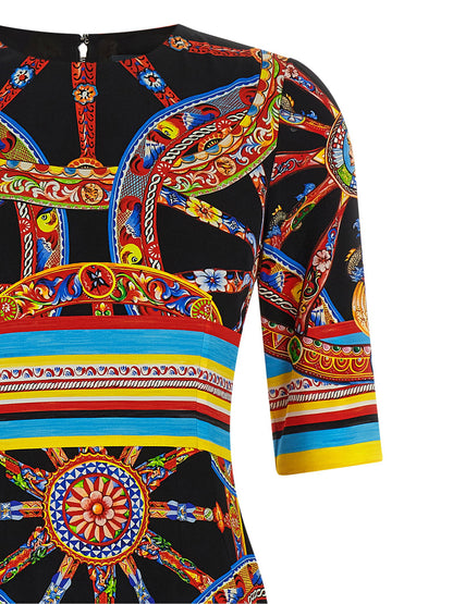 Dolce &amp; Gabbana Carretto Dress Multicolor