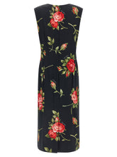 Dolce & Gabbana Bouquet Rose Dress Black