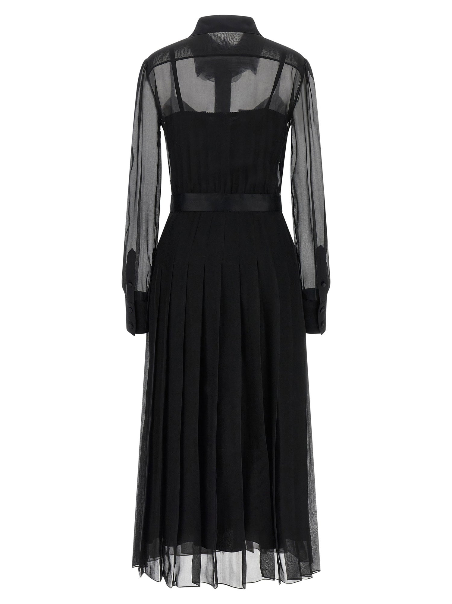 Dolce &amp; Gabbana Chiffon Dress Black