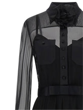 Dolce & Gabbana Chiffon Dress Black