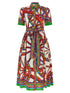 Dolce & Gabbana Carretto Dress Multicolor