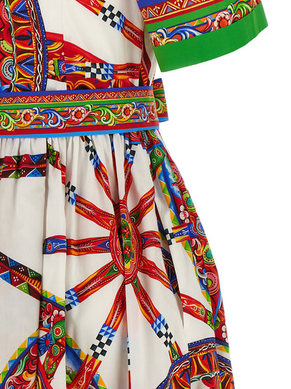 Dolce &amp; Gabbana Carretto Dress Multicolor