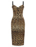 Dolce & Gabbana Animal-print Corset Dress Brown