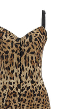 Dolce & Gabbana Animal-print Corset Dress Brown