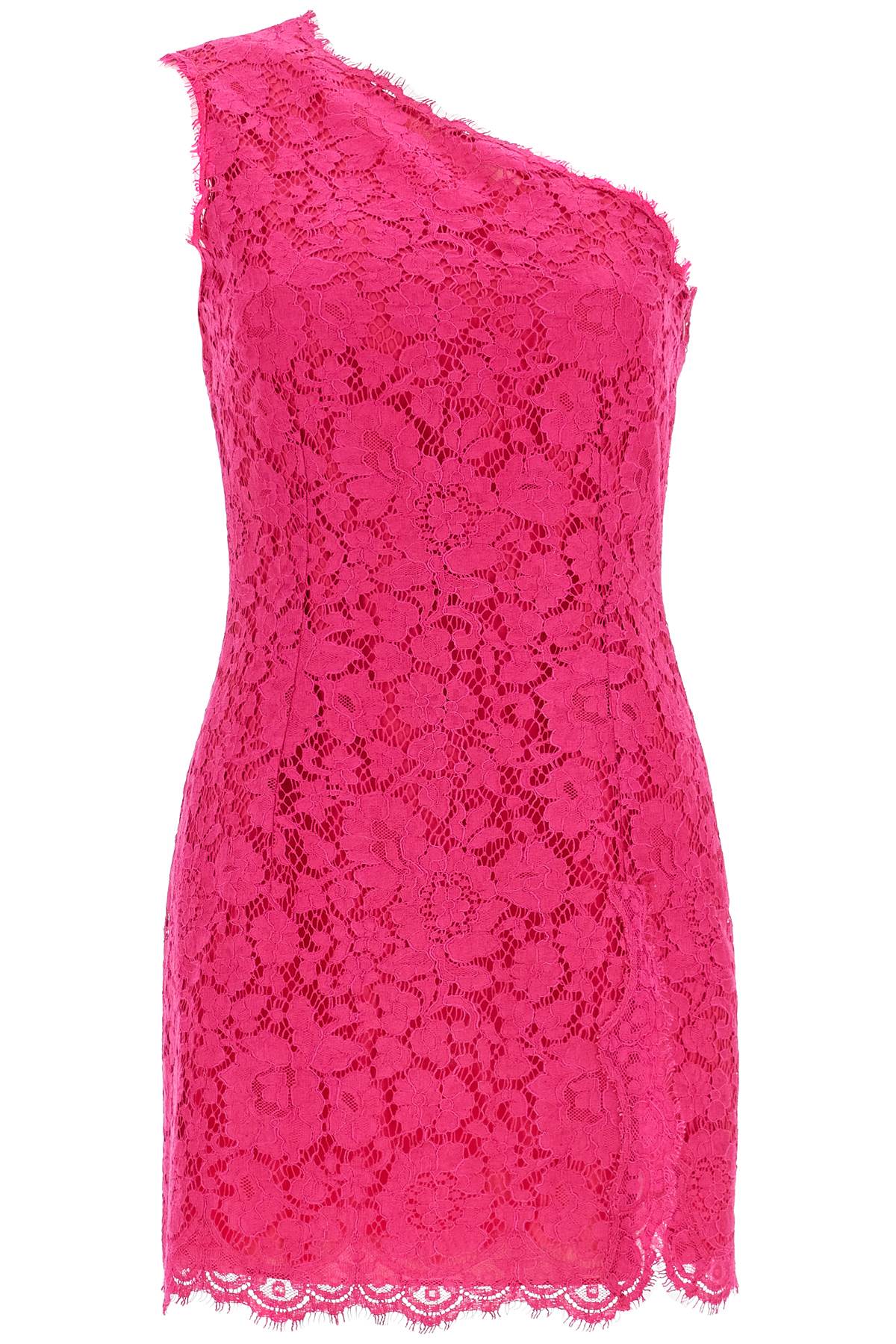 Dolce &amp; Gabbana short shocking pink lace dress