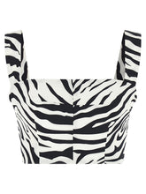 Dolce & Gabbana Zebra Top White/black