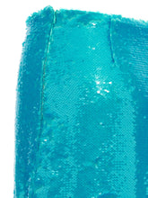 Ganni Sequin Midi Skirt Light blue