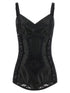 Dolce & Gabbana Satin And Lace Corsetry Bodysuit Black