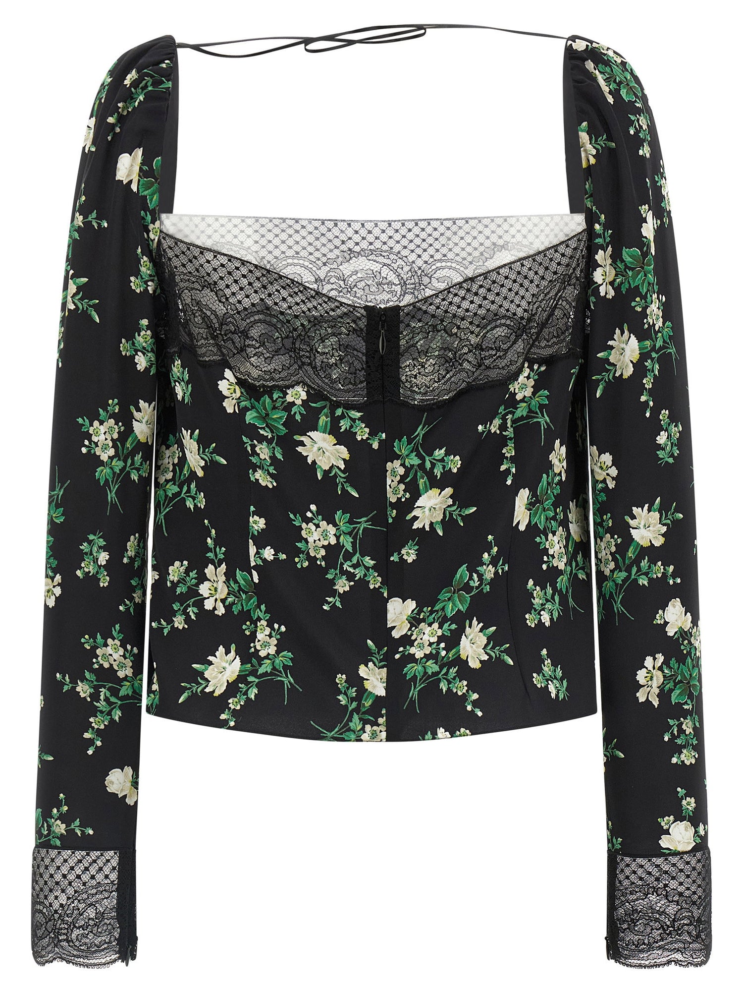 Dolce &amp; Gabbana Flower Print Top Black