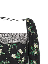 Dolce & Gabbana Flower Print Top Black