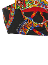 Dolce & Gabbana Carretto Bustier Top Multicolor