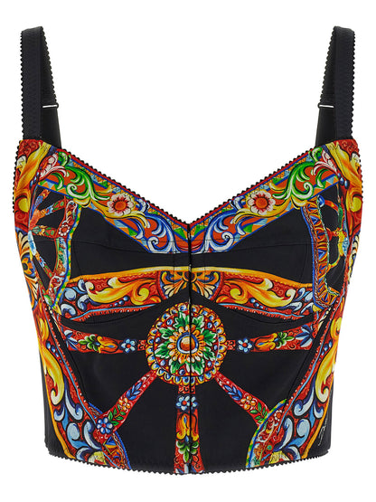 Dolce &amp; Gabbana Carretto Top Multicolor