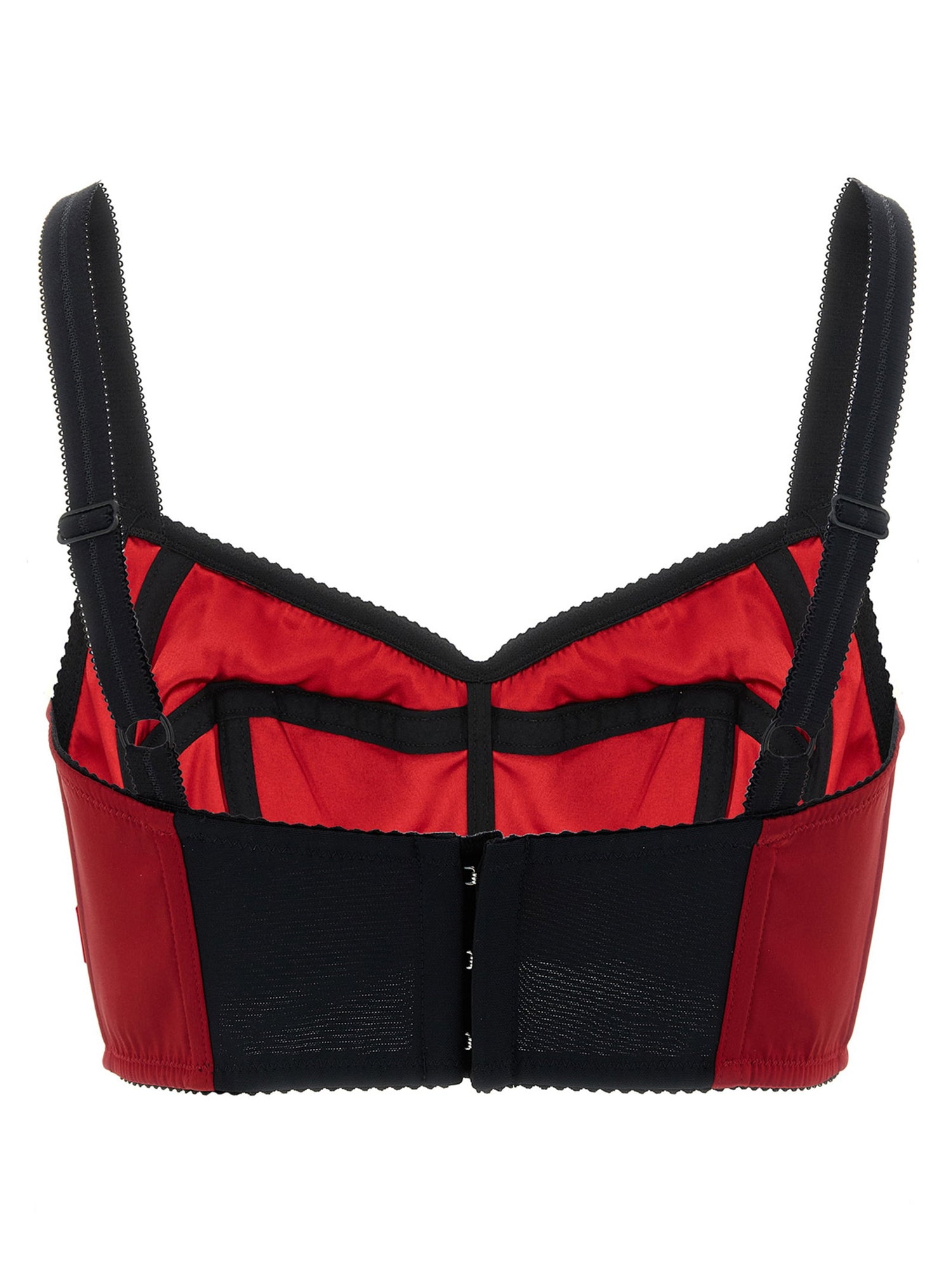 Dolce &amp; Gabbana Bustier Top With Stitching Red