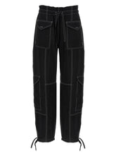 Ganni Light Slub Pocket Pants Black