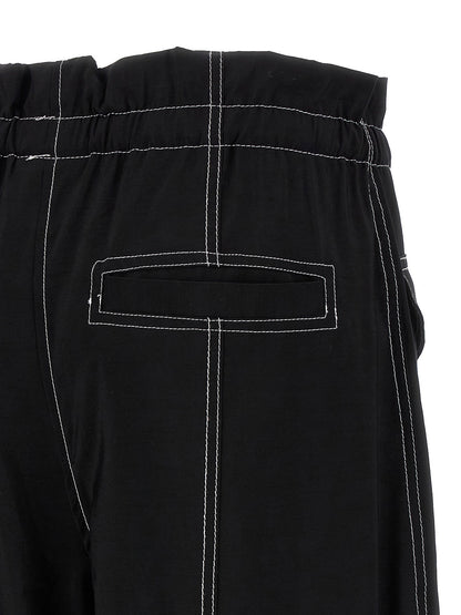 Ganni Light Slub Pocket Pants Black