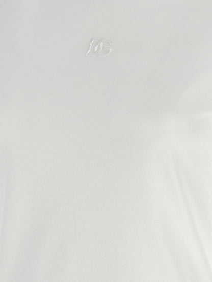 Dolce &amp; Gabbana Logo Embroidery T-shirt White