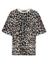 Dolce & Gabbana Animal Print Logo Plaque T-shirt Multicolor