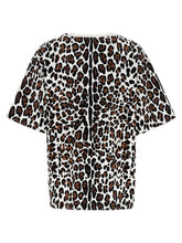 Dolce & Gabbana Animal Print Logo Plaque T-shirt Multicolor