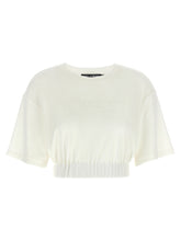 Dolce & Gabbana Logo Chenille Top White