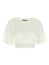Dolce & Gabbana Logo Chenille Top White