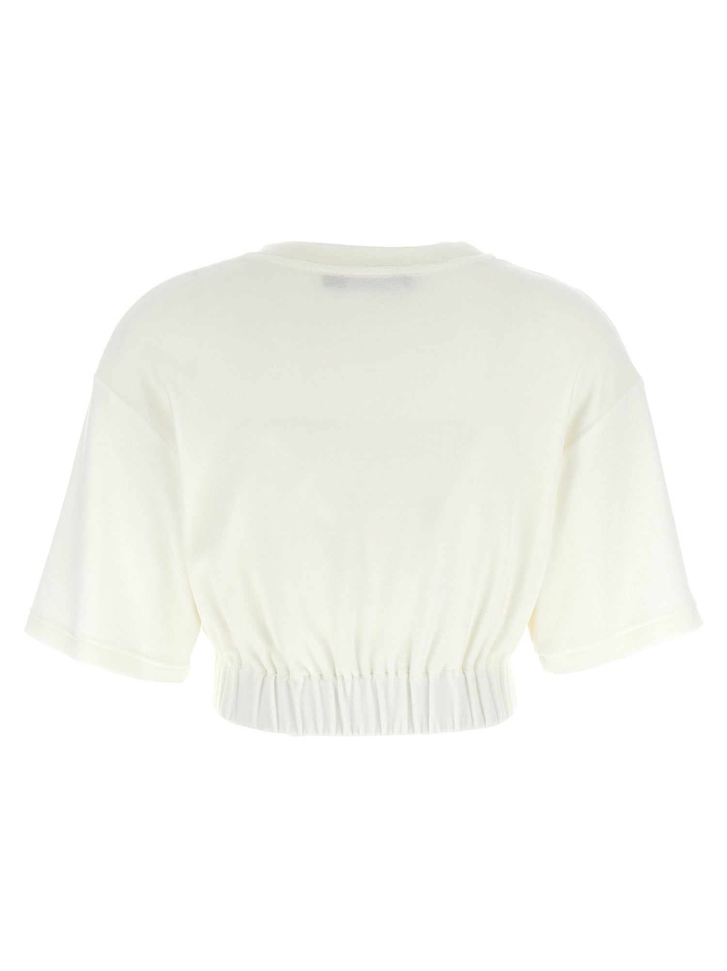 Dolce &amp; Gabbana Logo Chenille Top White