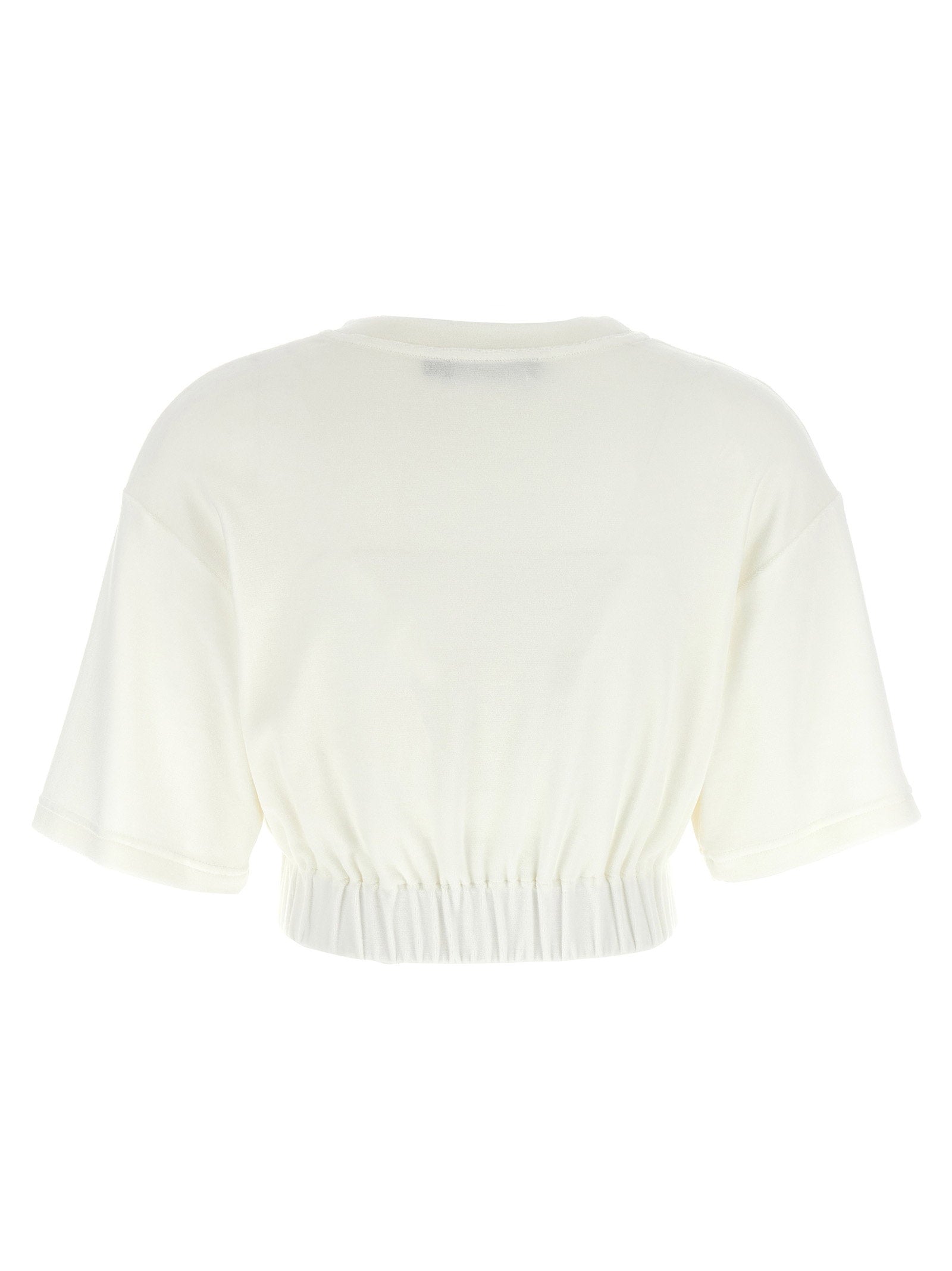 Dolce &amp; Gabbana Logo Chenille Top White