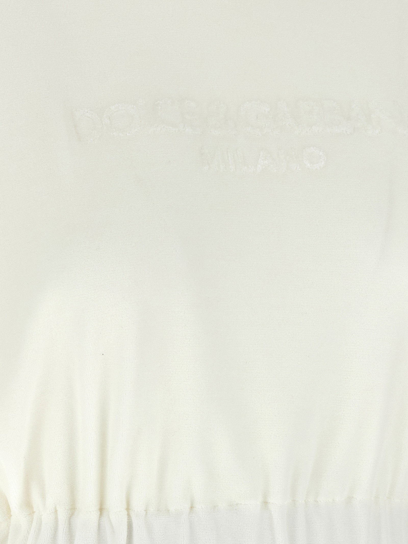 Dolce &amp; Gabbana Logo Chenille Top White