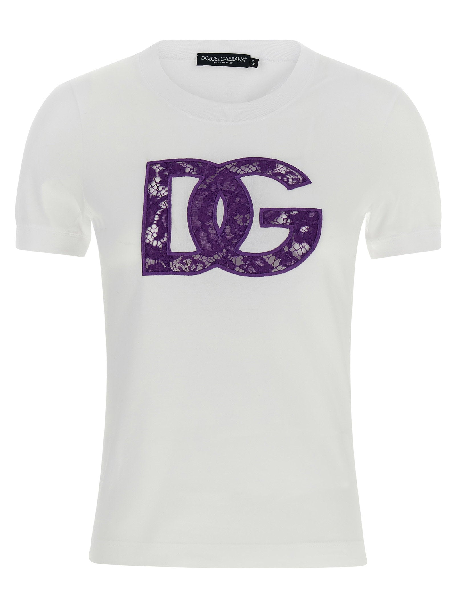 Dolce &amp; Gabbana Lace T-shirt White