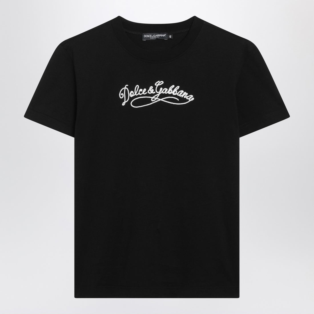 Dolce &amp; Gabbana Black Jersey Logo T-Shirt Black