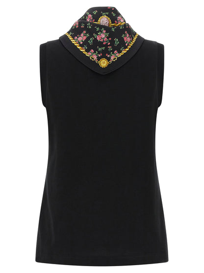 Dolce &amp; Gabbana T-shirt With Scarf Black  