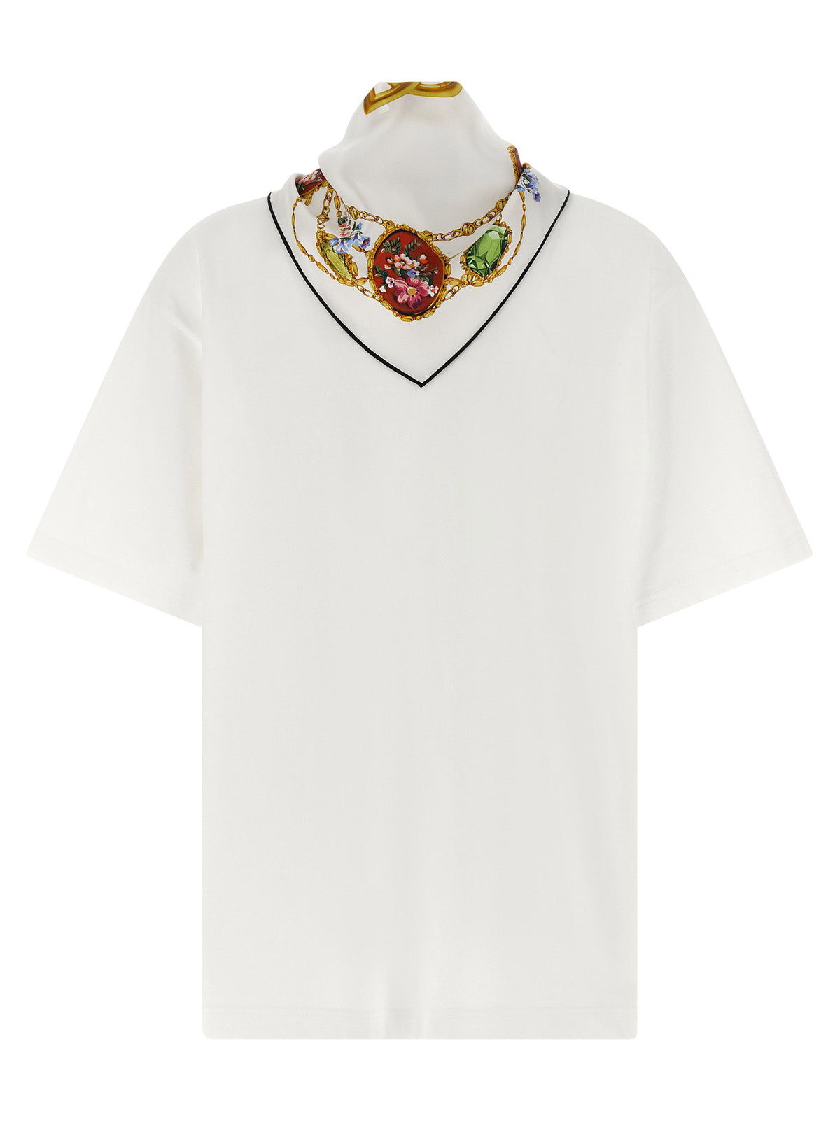Dolce &amp; Gabbana T-shirt With Scarf White