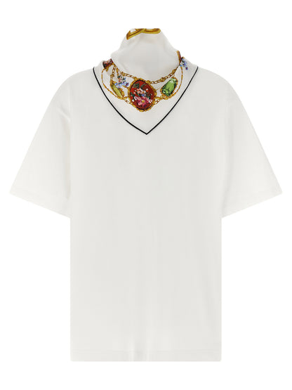 Dolce &amp; Gabbana T-shirt With Scarf White