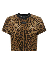 Dolce & Gabbana Leo Cropped T-shirt Brown