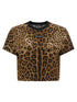 Dolce & Gabbana Leo Cropped T-shirt Brown