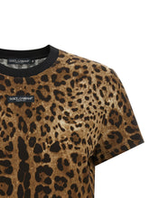 Dolce & Gabbana Leo Cropped T-shirt Brown