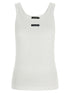 Dolce & Gabbana Logo Patch Tank Top White