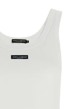 Dolce & Gabbana Logo Patch Tank Top White