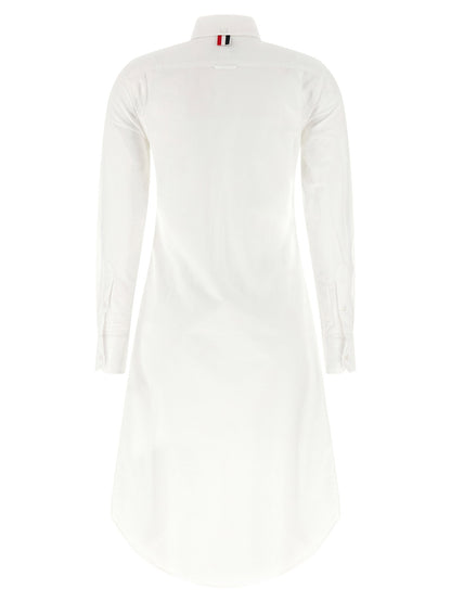 Thom Browne Oxford Chermisier Dress White