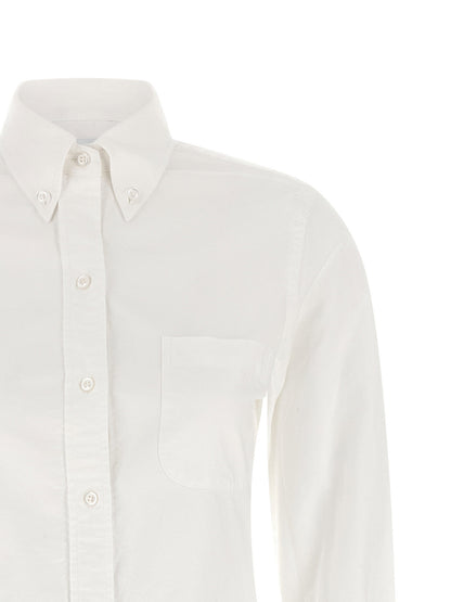 Thom Browne Oxford Chermisier Dress White