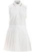 THOM BROWNE White pleated cotton dress